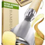 BAMBUA Kartoffelschäler aus Edelstahl - Gemüseschäler für extra dünnes Schälen - Premiumqualität