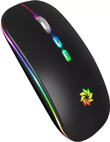 BAMCOO LED-Funkmaus kabellos für Laptop und MacBook