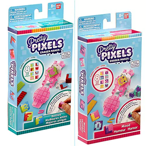 BANDAI Pretty Krazy Pixels Radiergummi-Fabrik Mini-Set