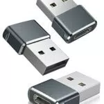 Basesailor USB C Buchse zu USB Stecker Adapter 3 Pack