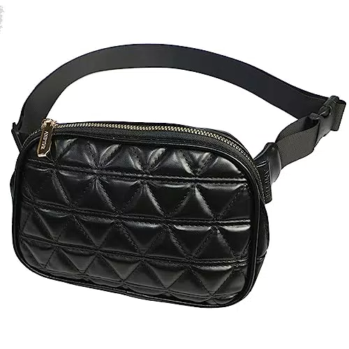 Bauchtasche Gürteltasche Damen Hüfttasche Leder Stylisch Hip Bag Waist Doggy Fanny Pack Wasserdicht Handytasche Tasche Reise Wandern Sport Outdoor Geldgürtel