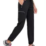 BAYGE Damen Wanderhose Sommer Leicht Trekkinghose Jogginghose Outdoorhose Atmungsaktiv Schnell Trocknend Wasserdicht Winddicht Funktionshose mit reißverschlusstaschen