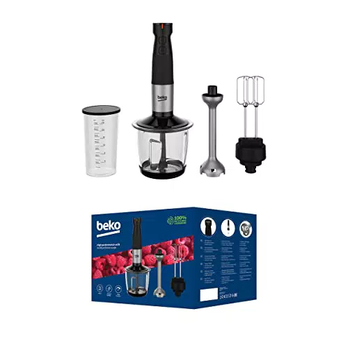 BEKO Standmixer Set HBA 81762 BX mit 750 W Leistung und Edelstahlklingen