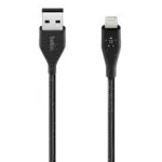 Belkin DuraTek Plus Lightning-/USB-A-Kabel mit Band schwarz