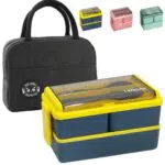 Lunchbox für Erwachsene mit Fächern - Praktische Brotzeitbox für Schule und Arbeit