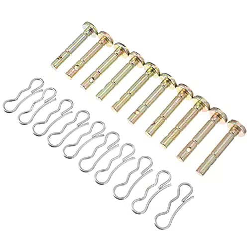 BESTonZON Scherbolzen für Schneefräse Scherbolzen und Splint Abscherbolzenkit Kompatibel für 738-04124 714-04040 10 Sätze Ersatzteile Reparatur Zubehör