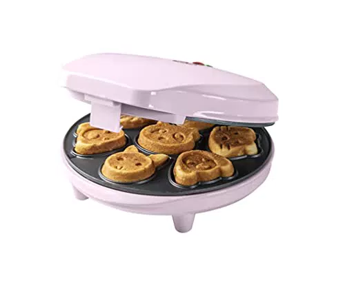 Bestron Waffeleisen für Mini-Cookies-Maker in Tiermotiven
