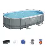 Bestway Power Steel Frame Pool Set mit Filterpumpe - Modell 488 x 305 cm
