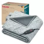 Beurer HD 75 Heizdecke aus recyceltem Material - Kuschelige Wärmedecke, 6 Temperaturstufen, maschinenwaschbar