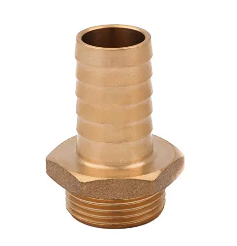 Wasserschlauchkupplung aus Messing, 3/4" BSP x 19mm, Gerippte Schlauchkupplung