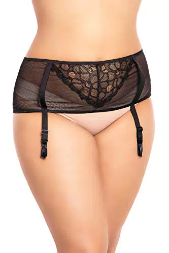 Strumpfgürtel BIGGI BIG Flirt Schwarz - Strapsgürtel mit Strapshalter