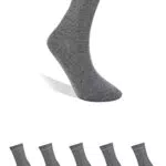 Björn Swensen Socken Herren Damen Graue Basic Strümpfe für Business Freizeit 5er Pack 36-39
