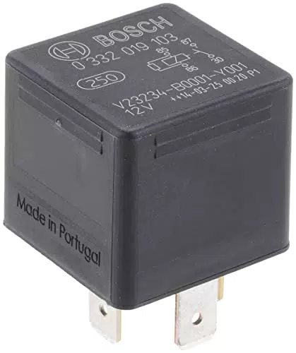 Bosch 0332019103 Mini-Relais 12V 30A, IP5K4, Betriebstemperatur von -40° bis 100°