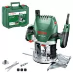 Bosch Oberfräse POF 1400 ACE + Bosch 15tlg. Fräser Set