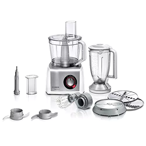 Bosch Küchenmaschine MultiTalent 8 MC812S814 - 45 Funktionen - 1250 W - Weiß/Edelstahl