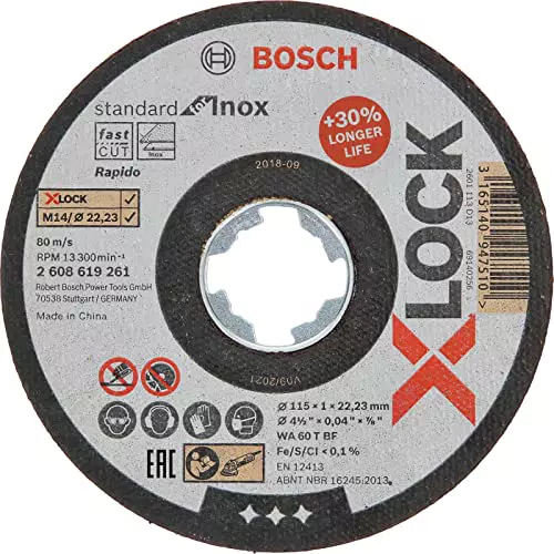 Bosch Professional 10 Stück gerade Trennscheibe Standard