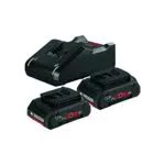 Bosch Professional 18V Akku Set mit 2x4.0Ah Akkus und Ladegerät in Karton