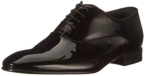BOSS Herren Oxford-Schuhe aus Lackleder - Schwarz