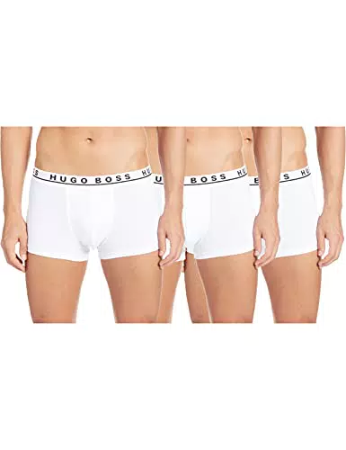 BOSS Herren Boxershorts aus Stretch-Baumwolle mit Logo am Bund