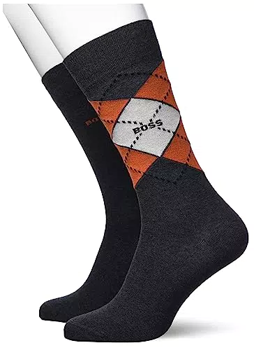 BOSS Herren Socken mit Argyle-Muster - Regular Fit