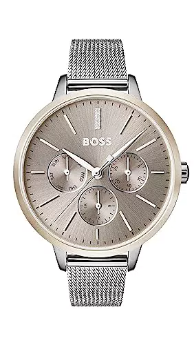 BOSS Damen Quarz Uhr mit Edelstahlarmband - Modell: Multi Zifferblatt
