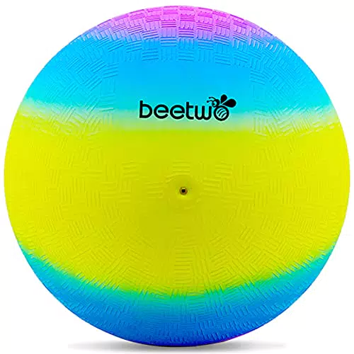 Bouncy Kickball, PVC Kinder Spielball, Mehrfarbig Regenbogen Ball Kinder