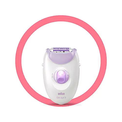 Braun Silk-épil 3 Beauty-Set Epilierer Damen für Haarentfernung mit Massagerollen