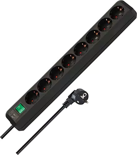 Brennenstuhl Eco-Line, Steckdosenleiste 8-Fach weiß