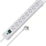 Brennenstuhl Premium-Line Steckdosenleiste 8-fach mit Schalter und 3m Kabel - Made in Germany
