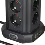 Steckdosenturm Brennenstuhl 8-Fach mit USB-Anschlüssen - TÜV-Süd Zertifiziert