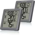Bresser Thermometer Hygrometer Klima-Smile für Innenräume - Aufstellbar oder zur Wandmontage - Raumklima-Indikator als Smiley