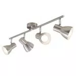 Briloner Leuchten Deckenstrahler Retro, Matt-Nickel - Schwenkbar - E14, 25 Watt