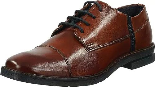 bugatti Herren Merlo Schnürhalbschuhe, Cognac