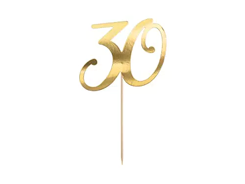 Cake Topper '30' 20, 5cm Tortendeko Kuchendeko Cupcake Kuchen Torten Geburtstag Jubiläum