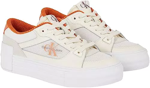 Calvin Klein Jeans Damen Sneaker Vulcanized Bold Vulc Flat Laceup Schuhe
