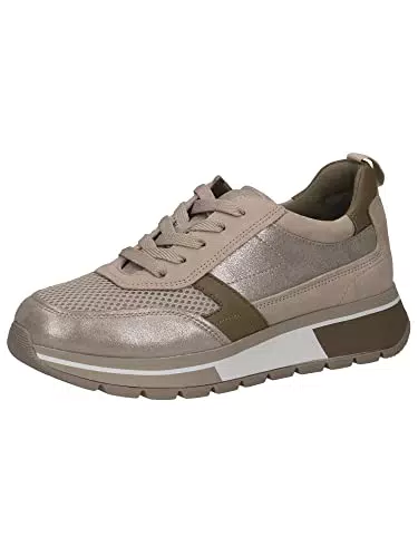 Caprice Damen 9-9-23708-20 Sneaker, Cement/Khaki