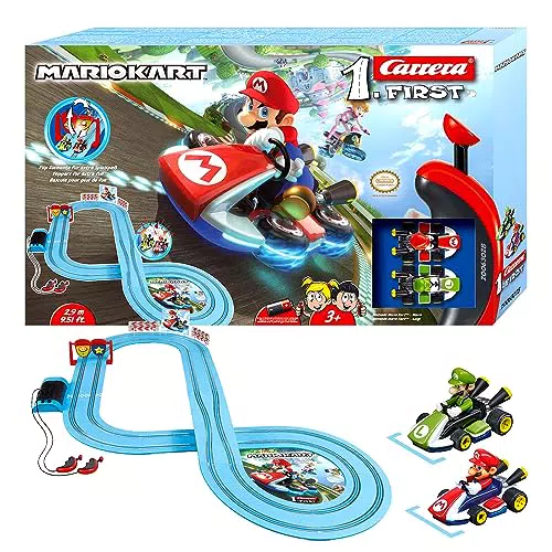 Carrera First Mario Kart Rennbahn für Kinder ab 3 Jahren