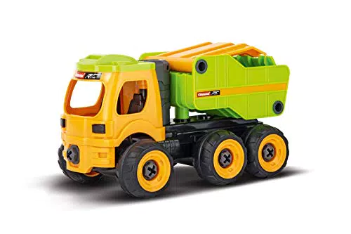 Carrera RC First Truck Baustellenfahrzeug /Dump Truck mit Controller I Ferngesteuertes Auto ab 3 Jahren für drinnen & draußen I Mini Spielzeugauto zum Mitnehmen mit Sound I Spielzeug für Kinder