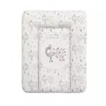 Ceba Baby Wickelauflage - weiche Wickelunterlage - Baby Wickeltischauflage - 50x70 cm - Abwaschbar - OEKO-TEX Standard 100 - Made in EU - Grau Zebra - 50 x 70 cm