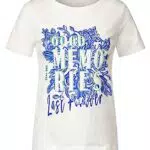 CECIL Damen B320175 Kurzarmshirt, Vanilla White, XXL EU