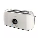 Cecotec Tostadora digital ClassicToast 8000 Beige Double. 2 Extra breiten und langen Schlitzen