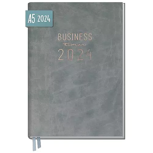 Chäff Business-Timer 2024 A5 | Wochenplaner & Organizer für effizientes Zeitmanagement