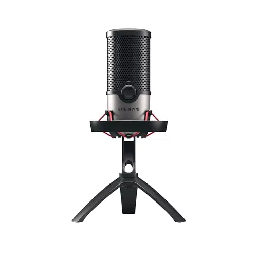 CHERRY UM 6.0 USB-Mikrofon für Streaming und Podcasting mit 2 Richtcharakteristiken
