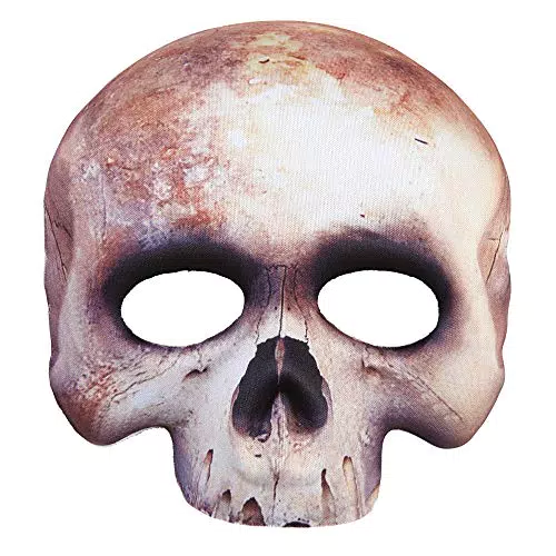 "CHINLESS SKULL FABRIC MASK" -