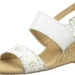 Clarks Damen Kyarra Faye Sandal, White Leather