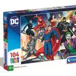 Clementoni 25722 Superheroes Supercolor Dc Comics-Justice League 104 Teile-Puzzle Für Kinder Ab 6 Jahren
