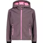 CMP Kinder Softshelljacke mit fester Kapuze - Melange Stil