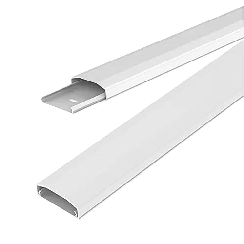 conecto Kabelkanal aus Kunststoff zum Kleben oder Schrauben inkl. 3M Klebeband