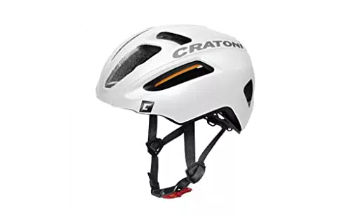 Cratoni Unisex C-Pro Fahrradhelm - Größe S/M - Weiß Matt