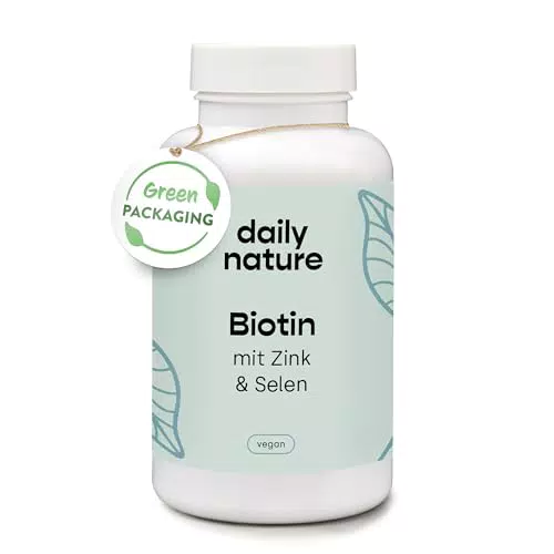 Biotin mit Zink & Selen - Vegane Tabletten für Haarwuchs, Haut & Nägel
